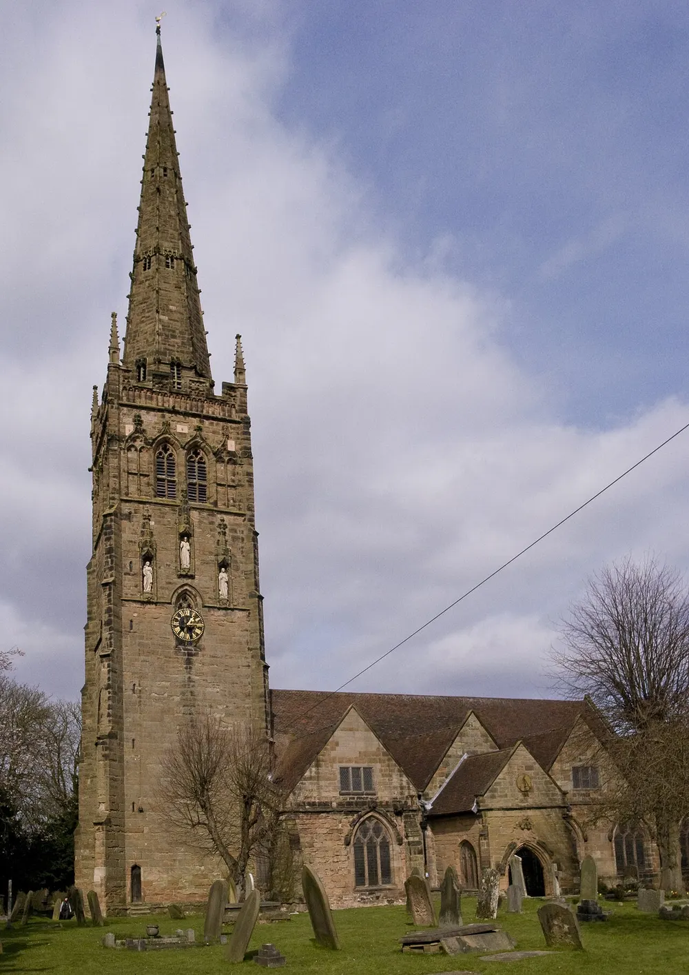 St Nicolas' Church, Kings Norton, the local landmark of B38