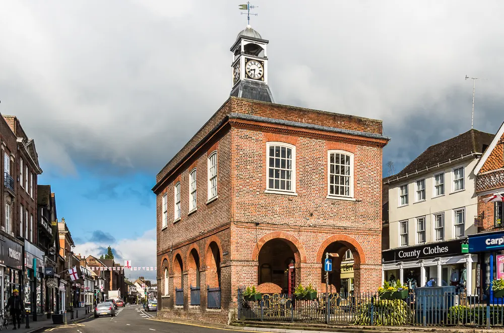 Old Town Hall, Reigate, the local landmark of RH2