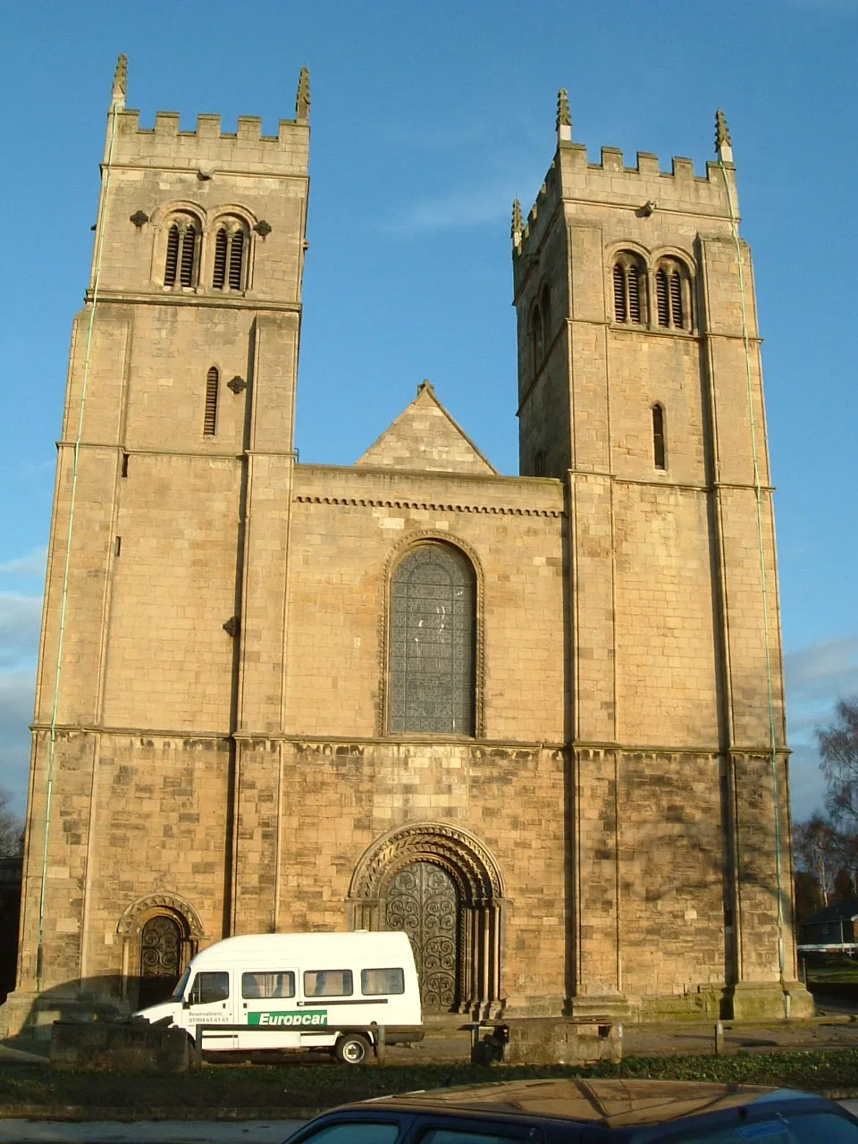Worksop Priory, the local landmark of S80