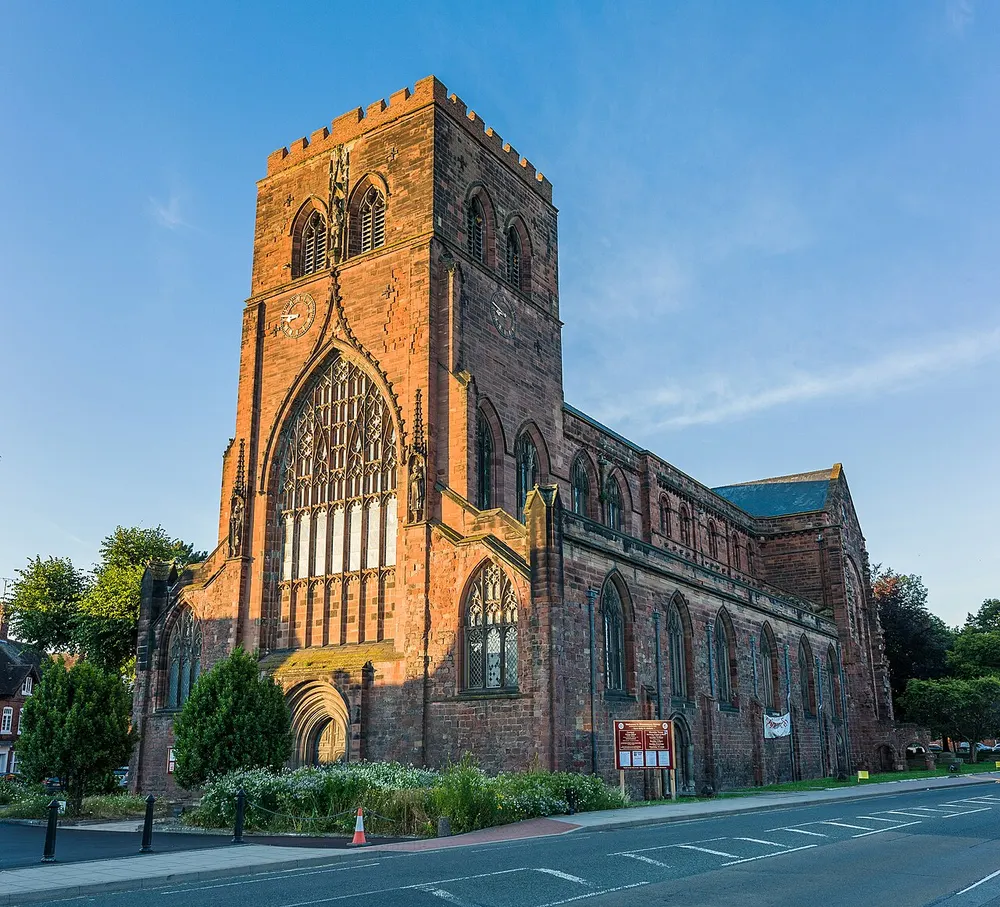 Shrewsbury Abbey, the local landmark of SY2
