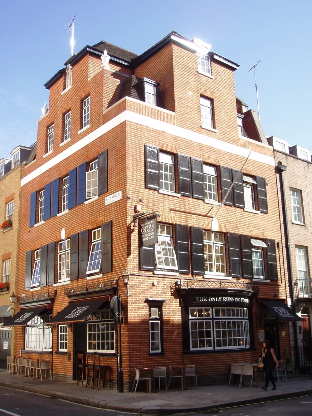 The Only Running Footman, the local landmark of W1J