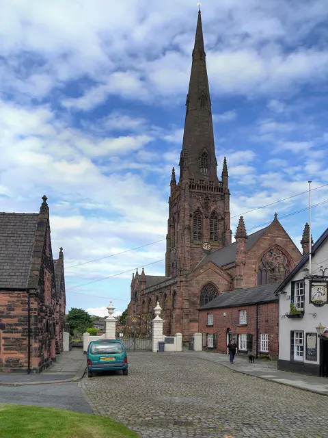 St Elphin's Church, Warrington, the local landmark of WA1