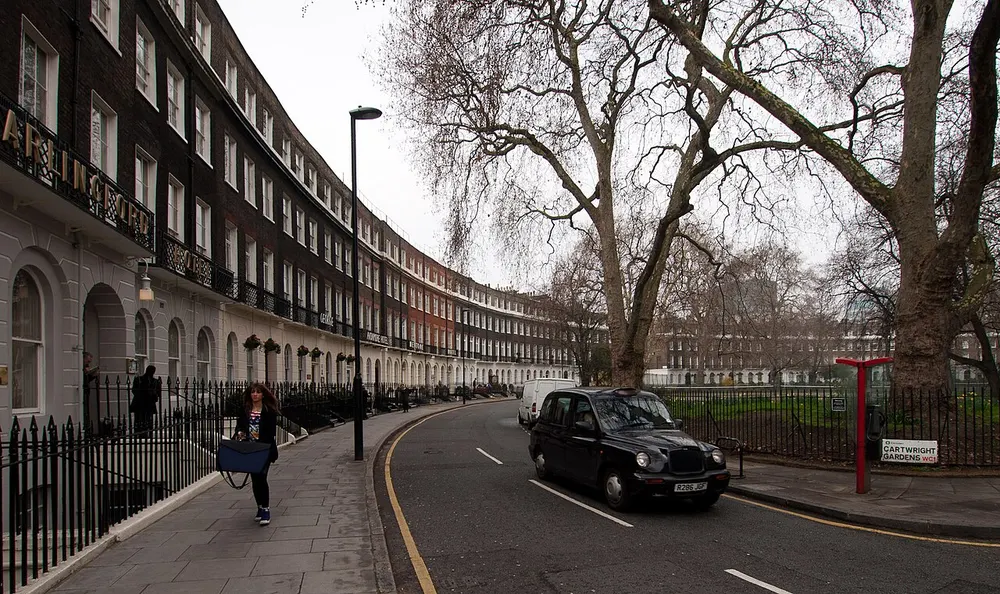 Cartwright Gardens, the local landmark of WC1H