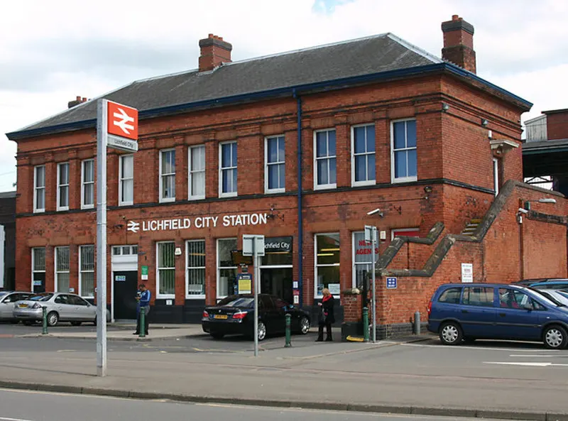 Lichfield City railway station, the local landmark of WS14